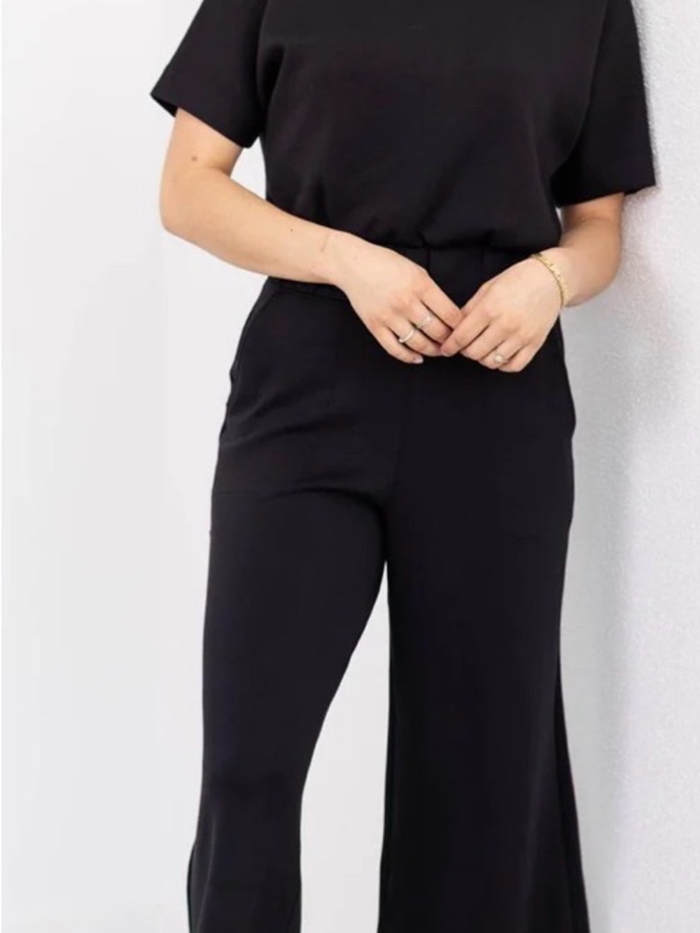 SPANX Air Essentials Crop Wide
Leg Jumpsuit - Picture 2 of 3